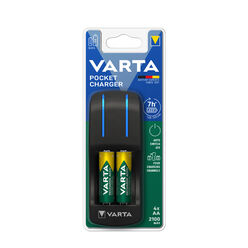 Bộ sạc pin VARTA Pocket + 4x2100mAh AA (AA/AAA) 420 phút
