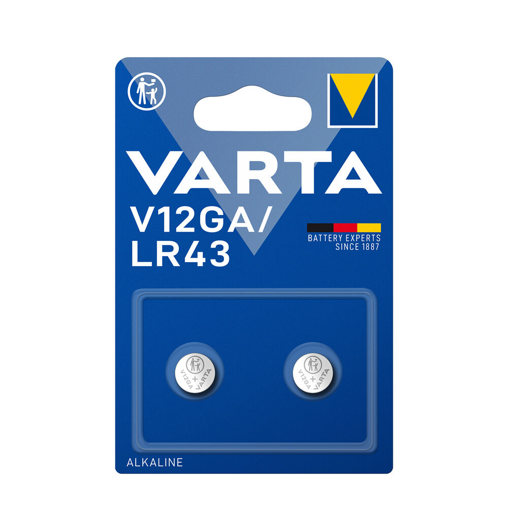 Camelion Alkaline-Knopfzelle AG12 (LR43) – 1,5 Volt, Für Autoschlüssel, Taschenrechner, Laserpointer & Mehr