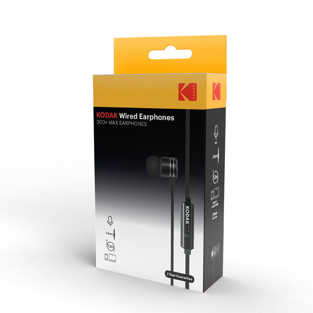Kodak Wired Earphones 300+ (+Microphone) MAX B1 Smoking ACC