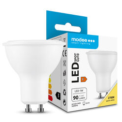 Modee Lighting LED Spot Aluminio-Plástico 1W GU10 110° 2700K (90 lúmenes) ERP