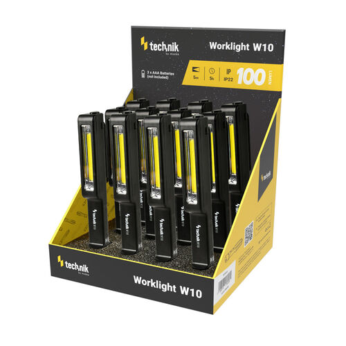 Technik Flashlight W10 (3xAAA/not included) COB (100 lumen) 12pcs/display