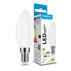 Modee Filamento LED Lechosa Vela C35 7W E14 360° 4000K (806 lúmenes) ERP