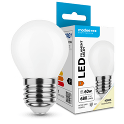 Modee LED Izzó Filament Milky G.Mini P45 7W E27 360° 4000K (680 lumen) ERP
