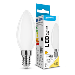 Modee LED Izzó Filament Milky Gyertya C35 4W E14 360° 2700K (430 lumen) ERP