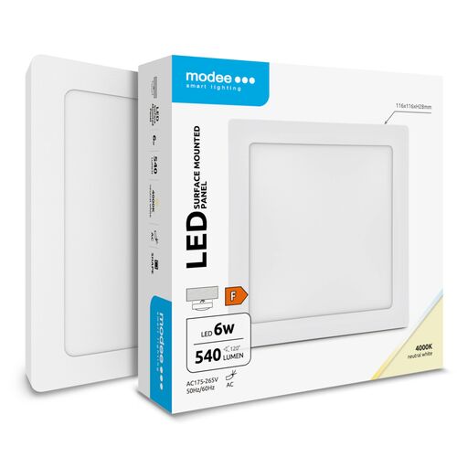 Led Square Pad Modular Modee LED Panel Square - Surface Mounted A2-series 6W 4000K (540 lumen) ERP