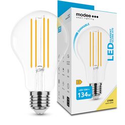 Modee Filamento LED Globo A70 15W E27 360° 2700K (2000 lúmenes) regulable ERP