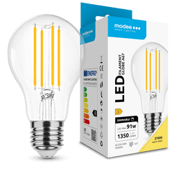 Modee Filamento LED Globo A67 10W E27 360° 2700K (1350 lúmenes) regulable ERP